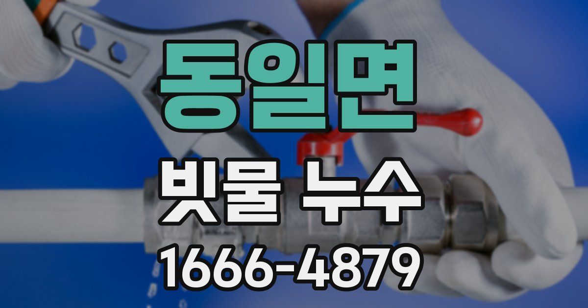 동일면 빗물 누수