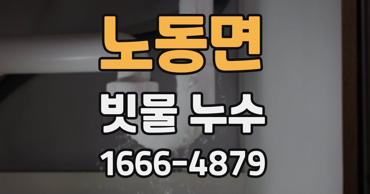 노동면 빗물 누수