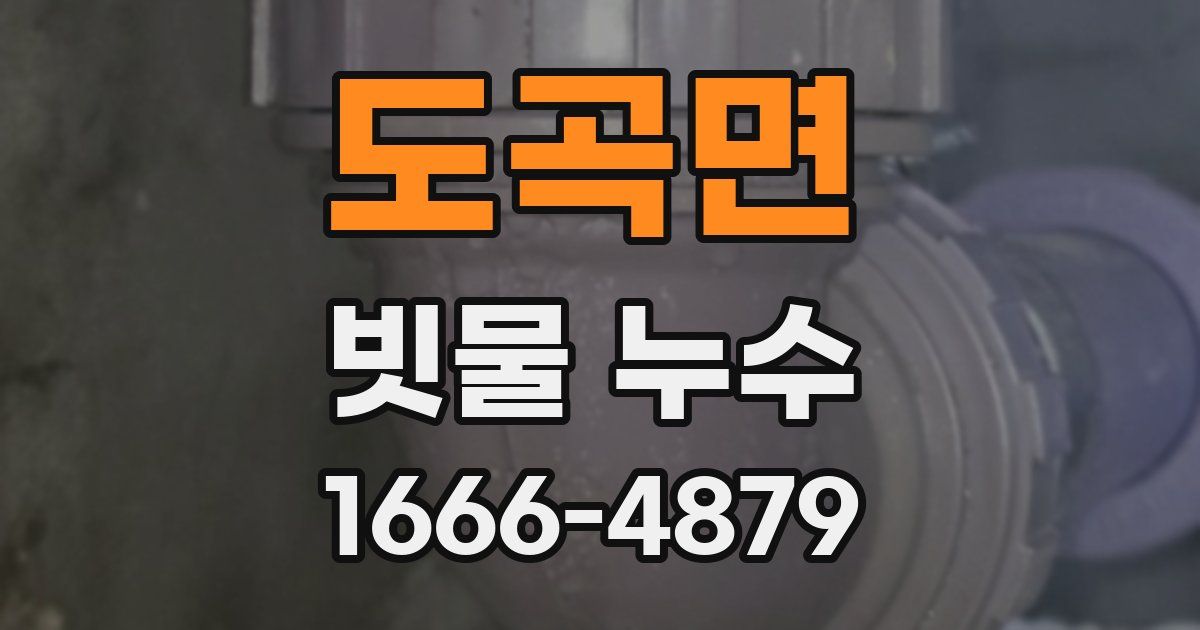도곡면 빗물 누수