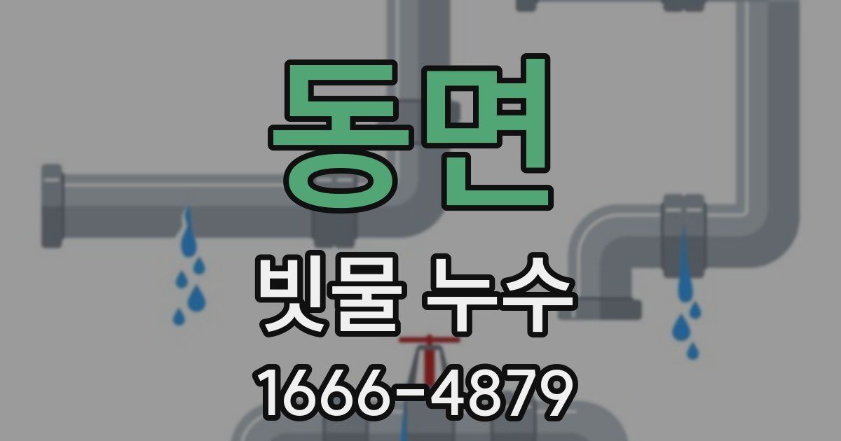 동면 빗물 누수