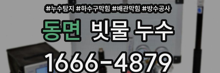 동면 빗물 누수