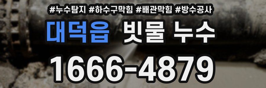 대덕읍 빗물 누수