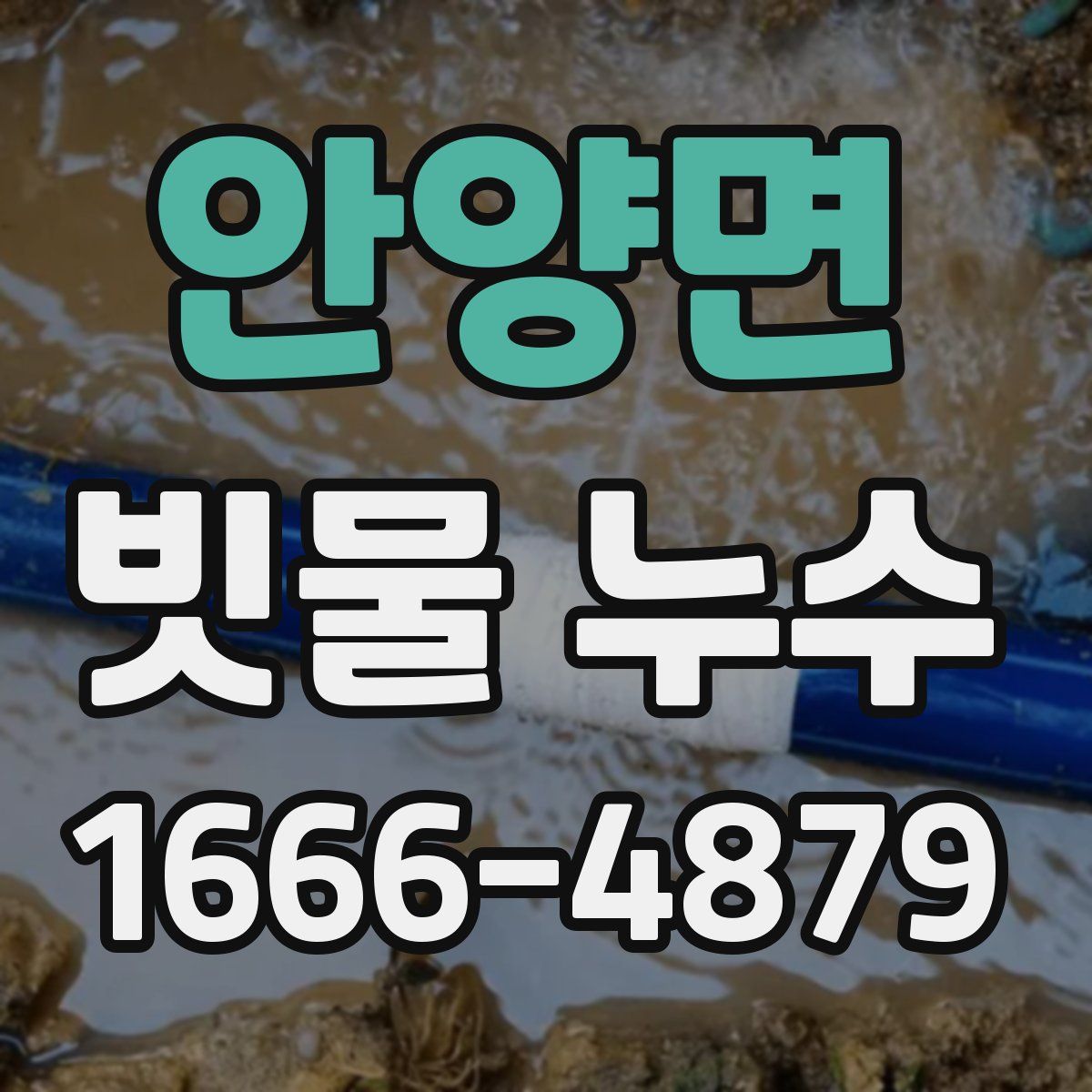 안양면 빗물 누수