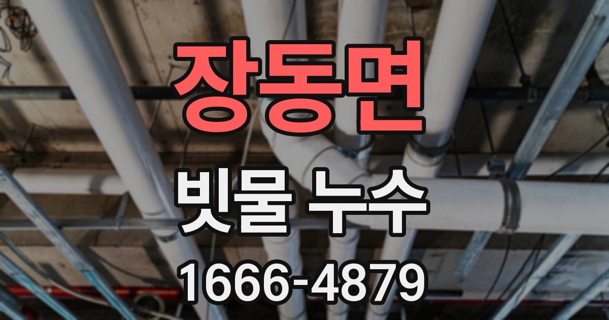 장동면 빗물 누수