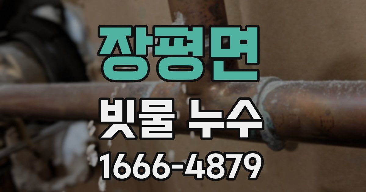 장평면 빗물 누수