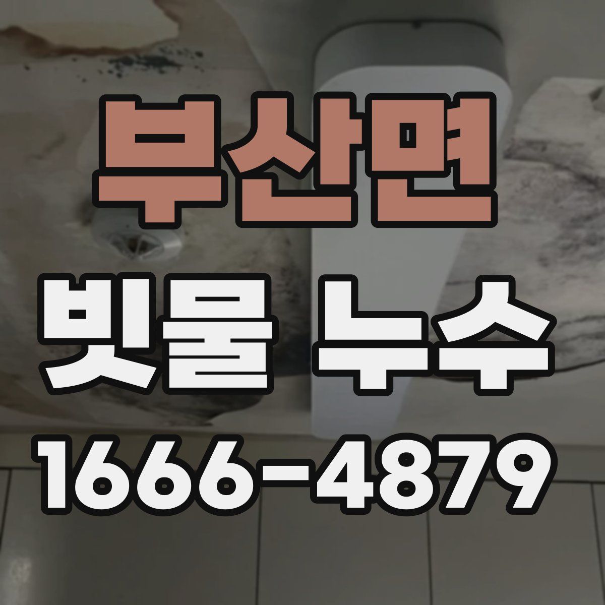부산면 빗물 누수