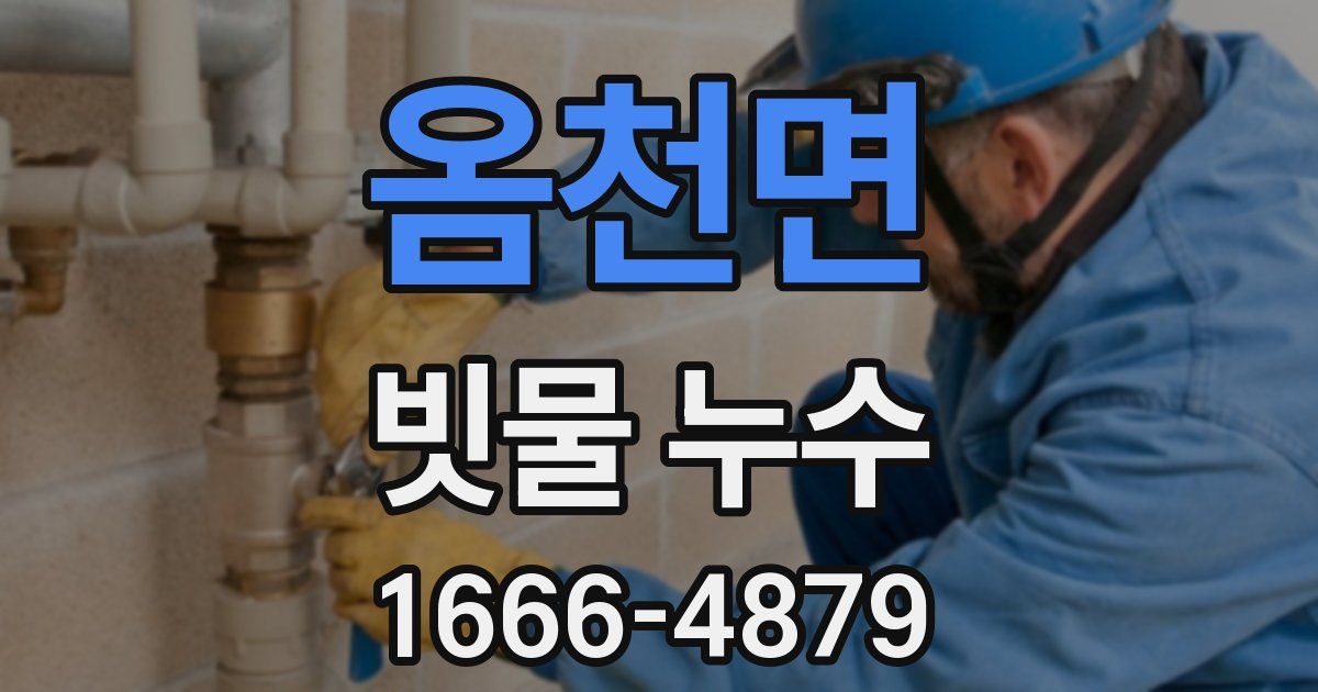 옴천면 빗물 누수