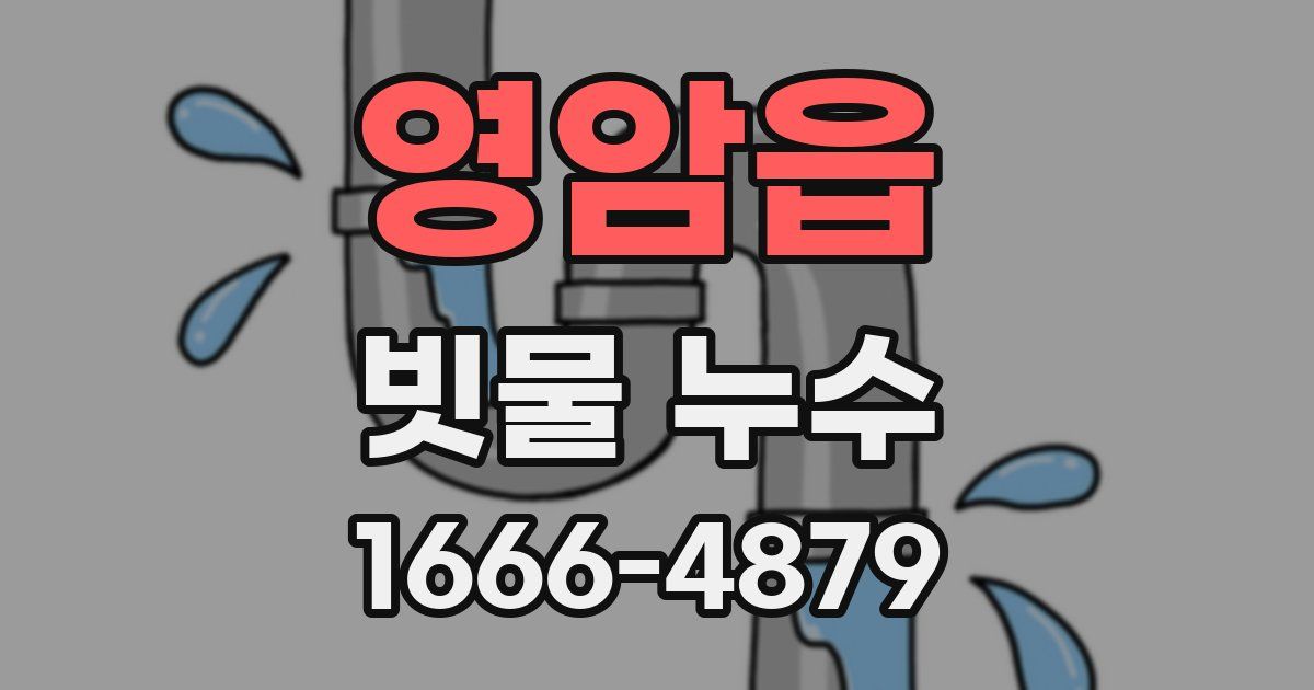 영암읍 빗물 누수