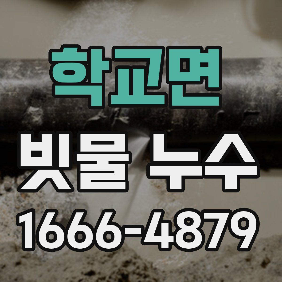 학교면 빗물 누수
