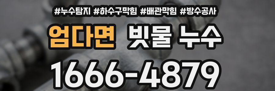 엄다면 빗물 누수