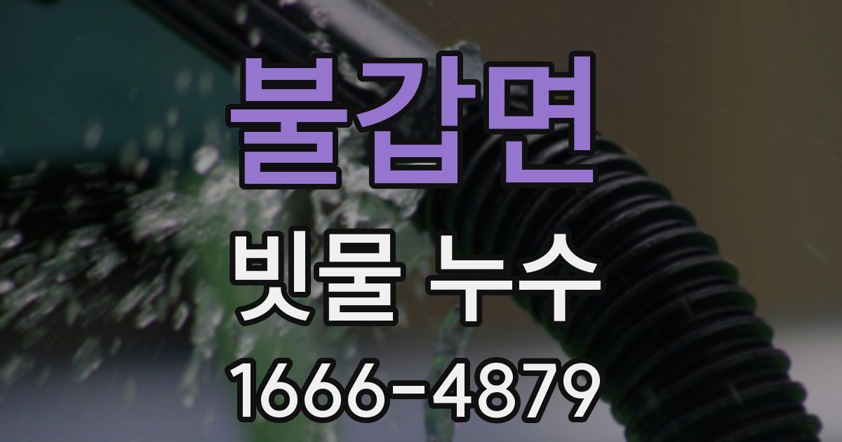 불갑면 빗물 누수