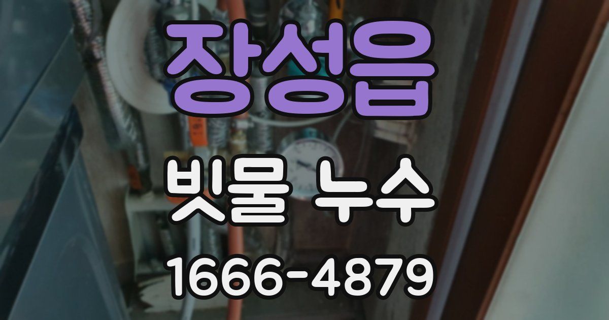 장성읍 빗물 누수