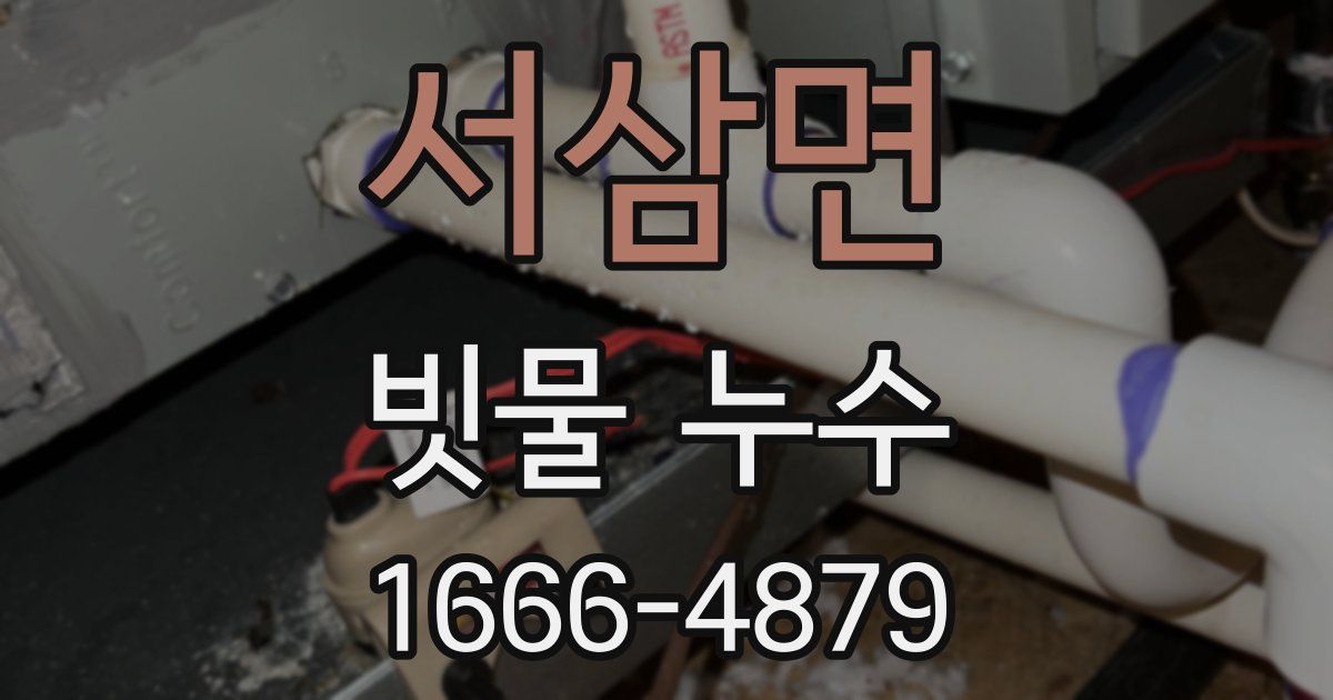 서삼면 빗물 누수