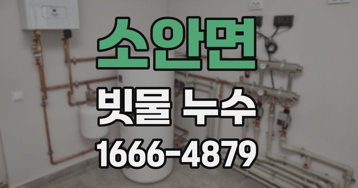 소안면 빗물 누수