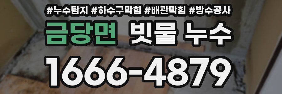금당면 빗물 누수