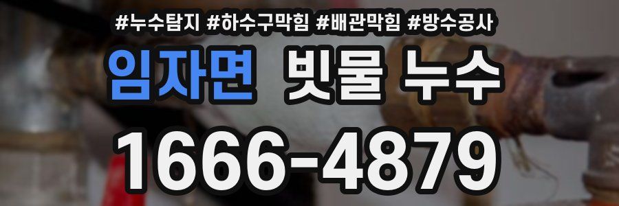 임자면 빗물 누수