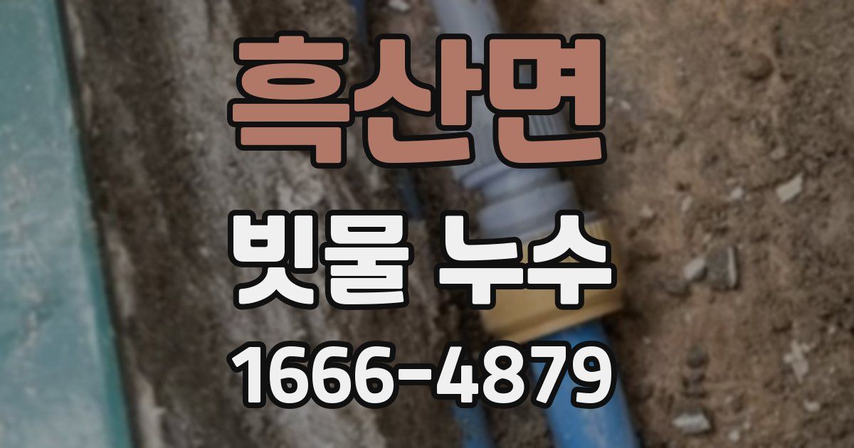 흑산면 빗물 누수