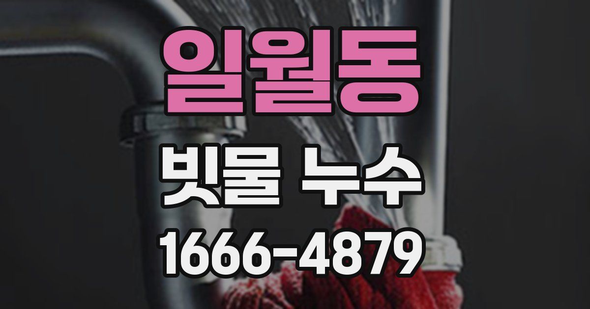 일월동 빗물 누수