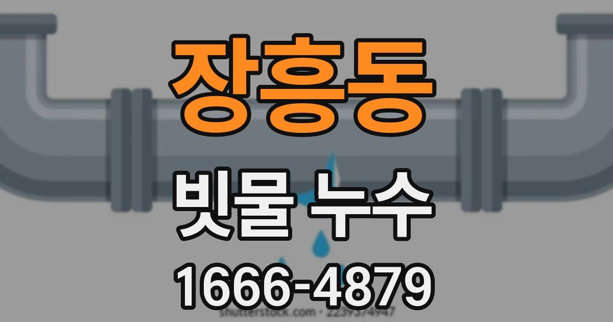 장흥동 빗물 누수