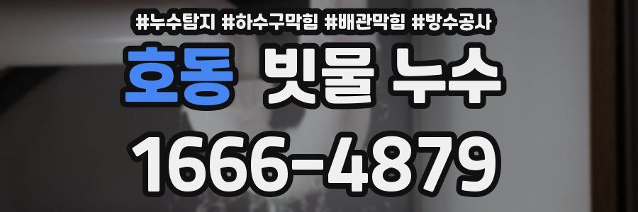 호동 빗물 누수