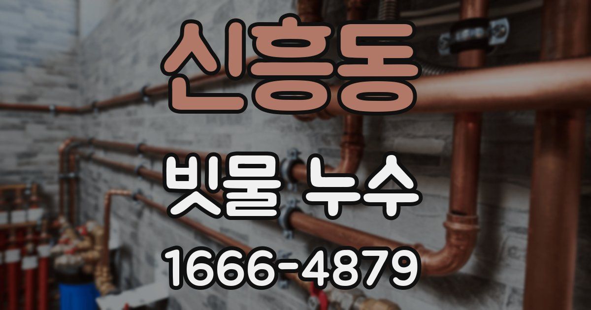 신흥동 빗물 누수