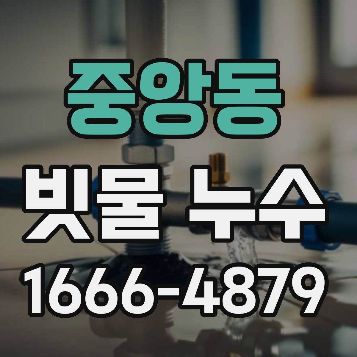 중앙동 빗물 누수
