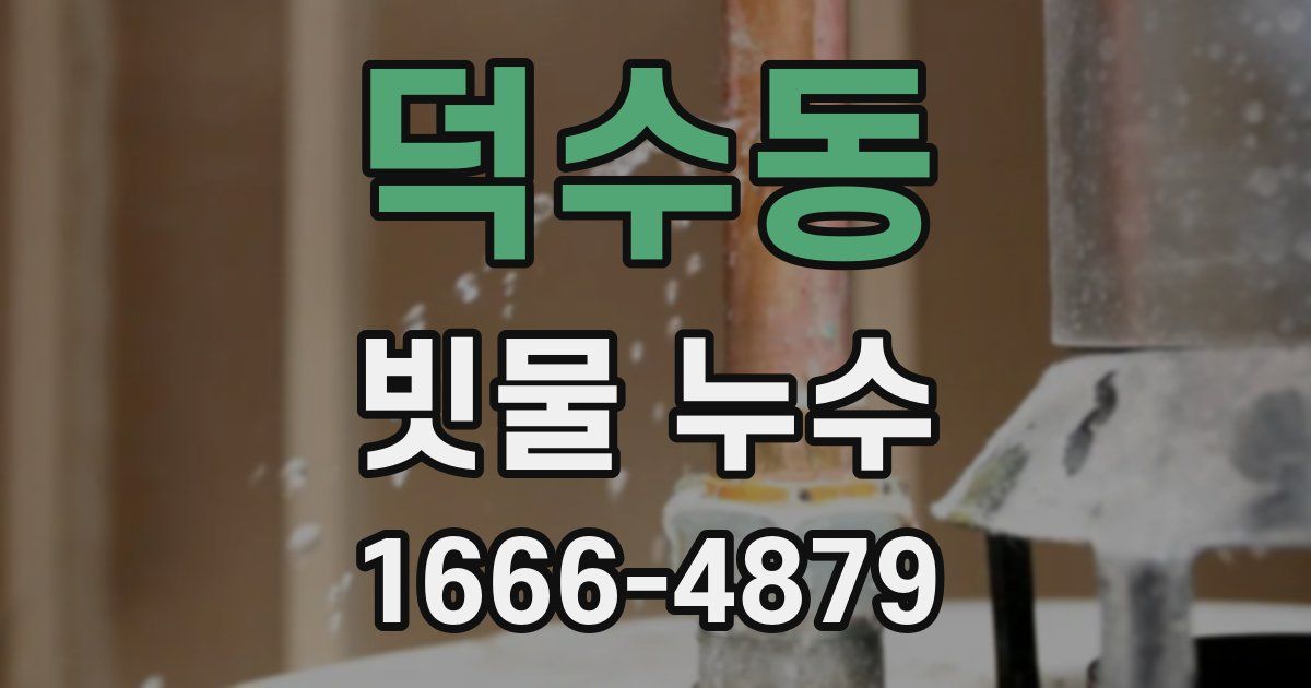 덕수동 빗물 누수