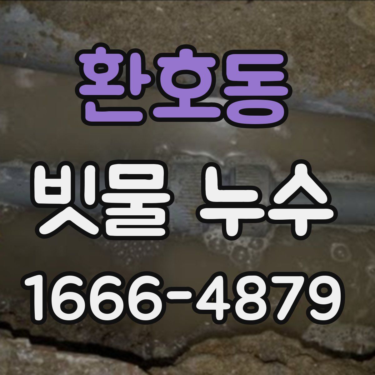 환호동 빗물 누수