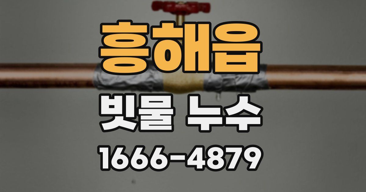흥해읍 빗물 누수