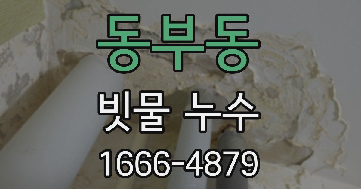 동부동 빗물 누수