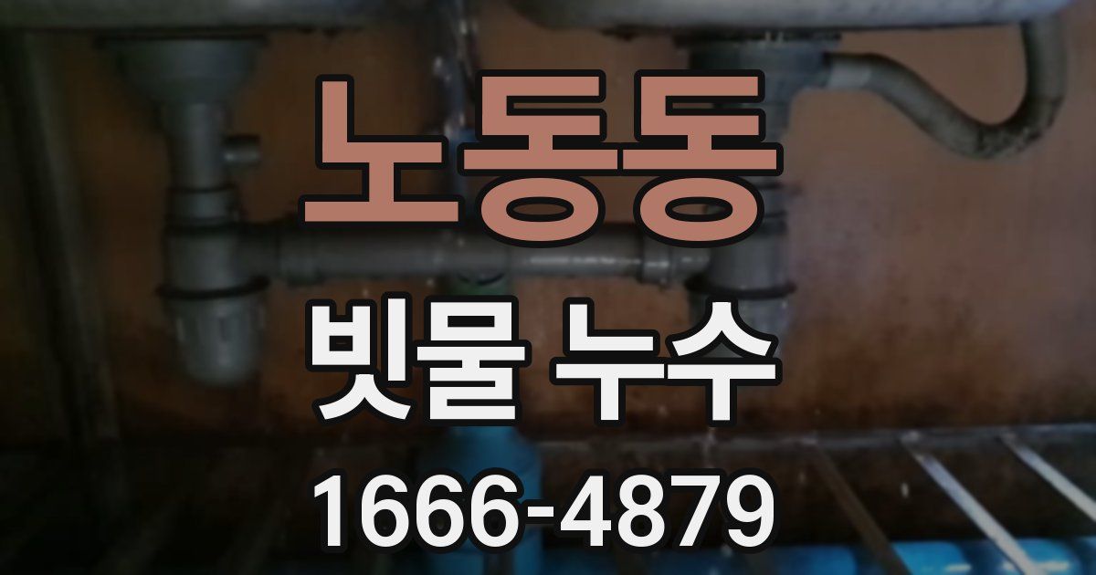 노동동 빗물 누수