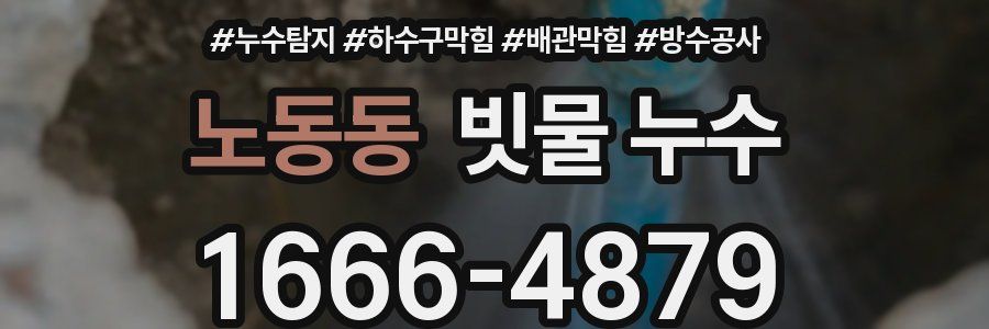 노동동 빗물 누수