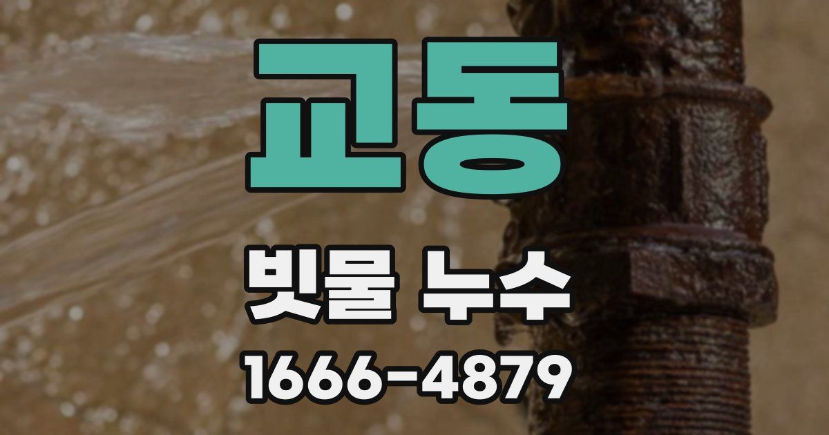 교동 빗물 누수