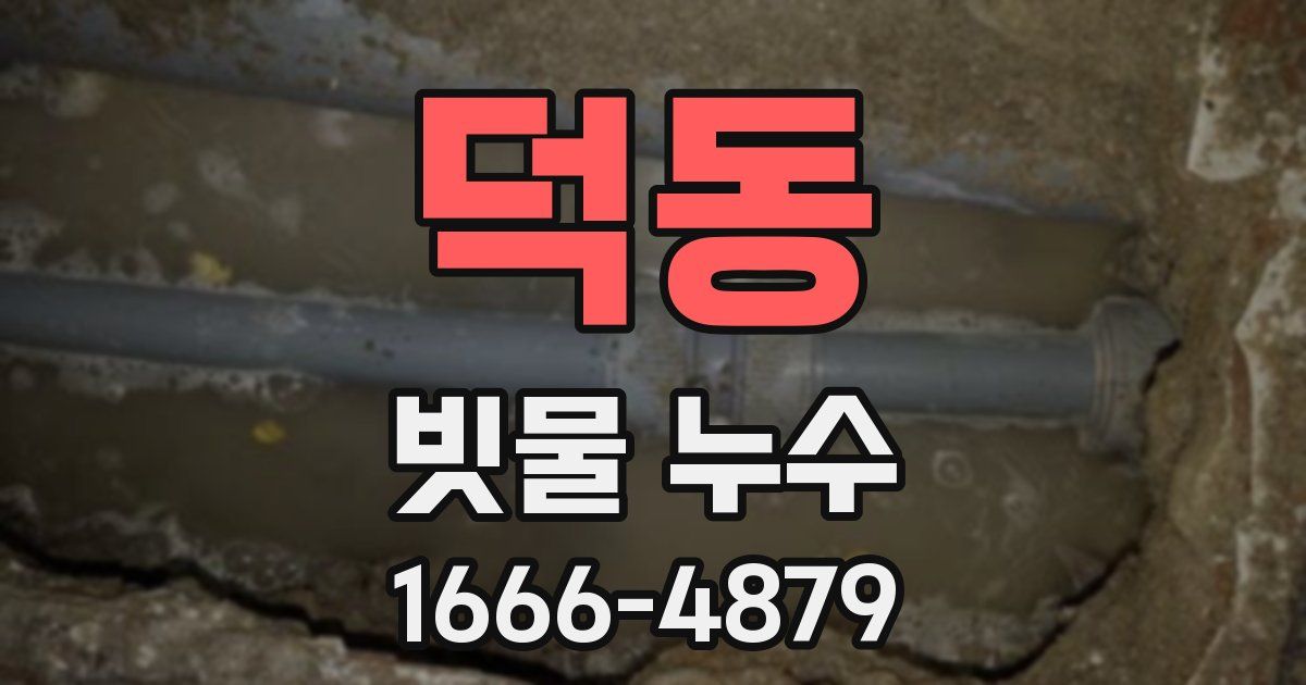 덕동 빗물 누수