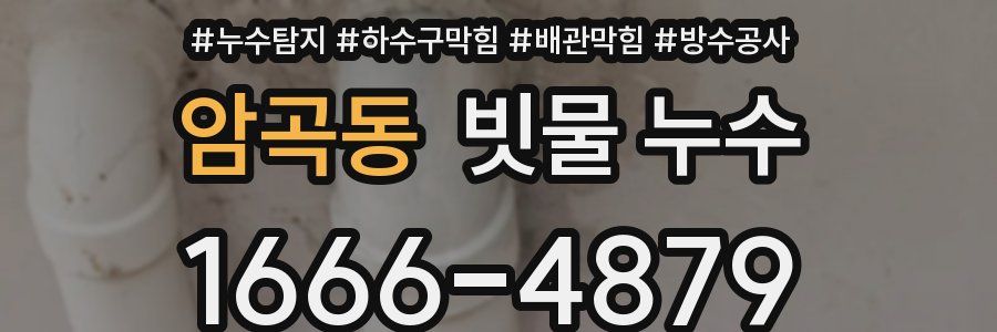 암곡동 빗물 누수