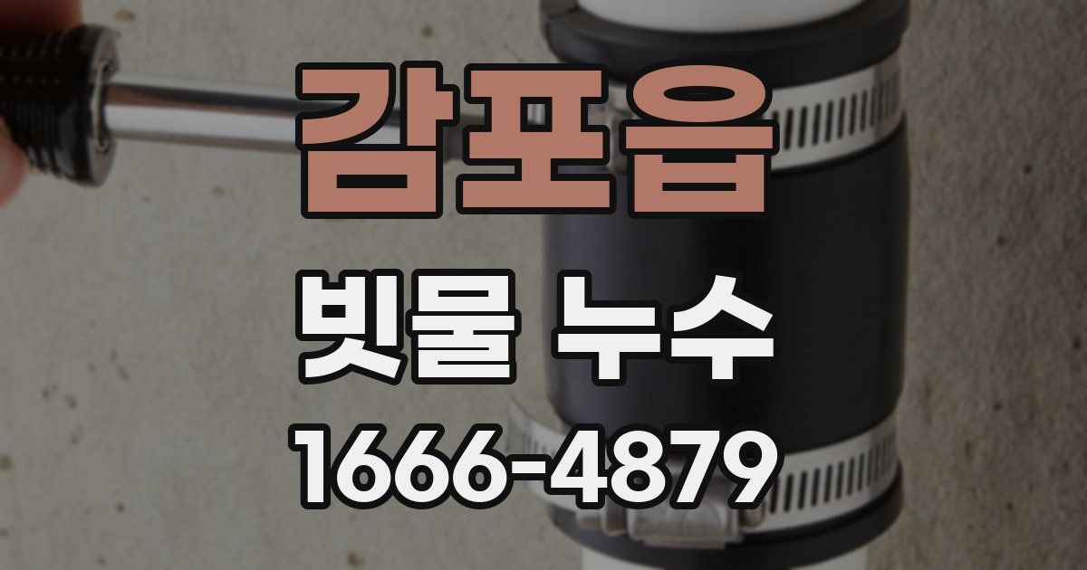 감포읍 빗물 누수