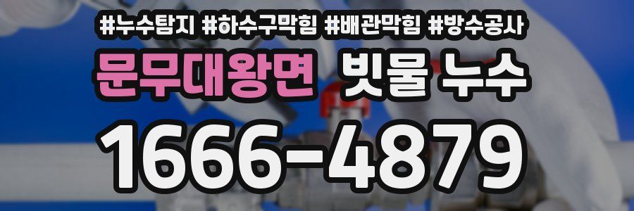 문무대왕면 빗물 누수