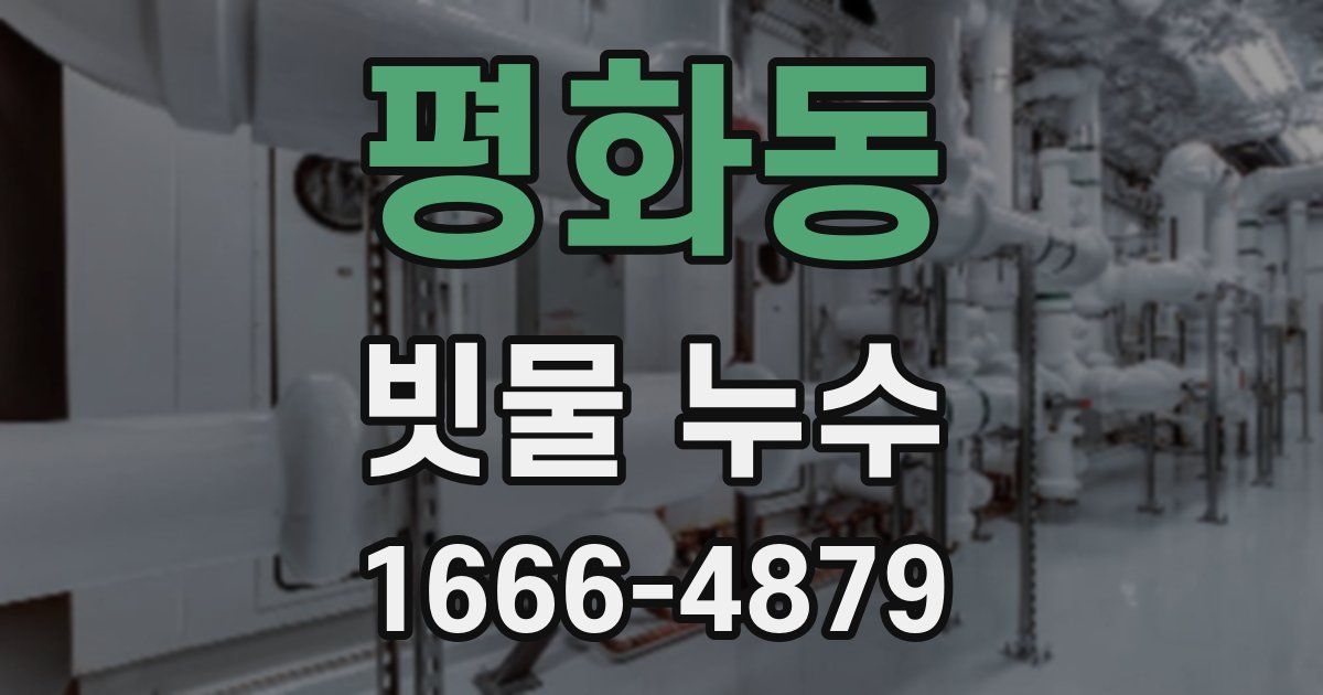 평화동 빗물 누수