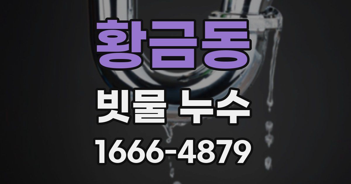 황금동 빗물 누수