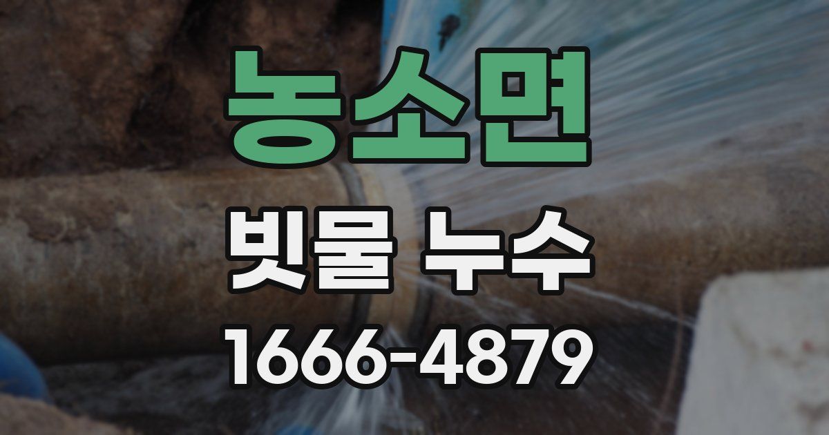 농소면 빗물 누수