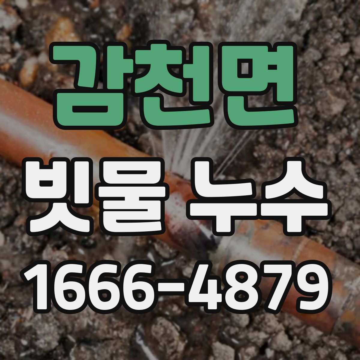 감천면 빗물 누수