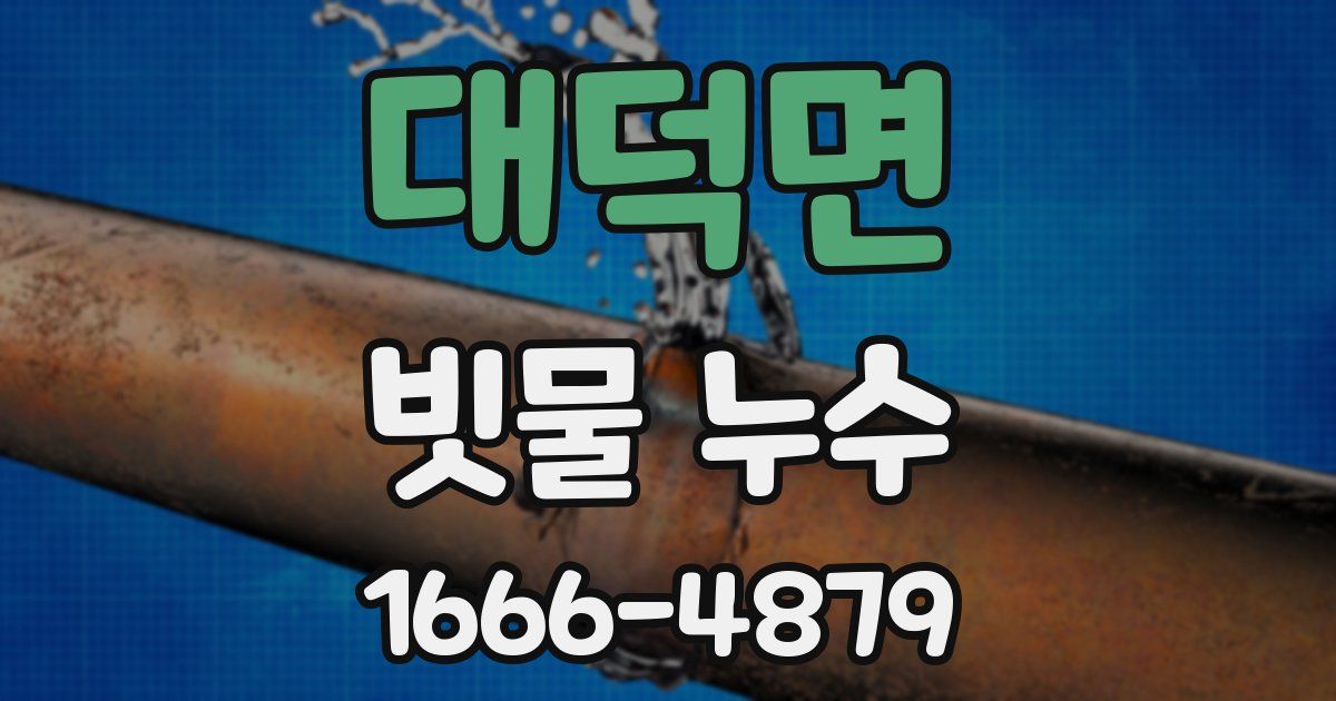 대덕면 빗물 누수