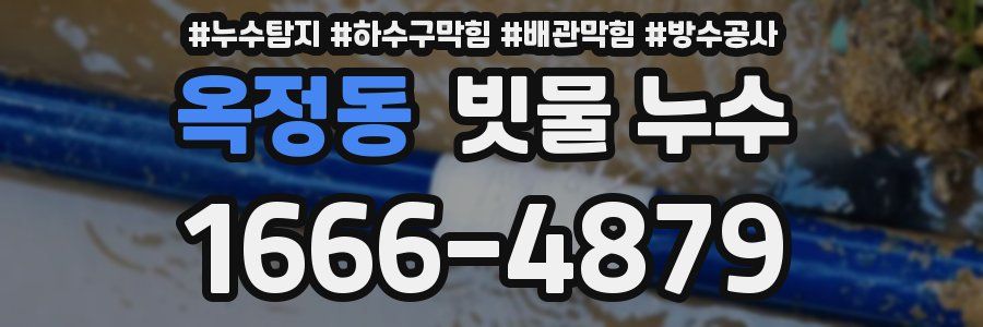 옥정동 빗물 누수