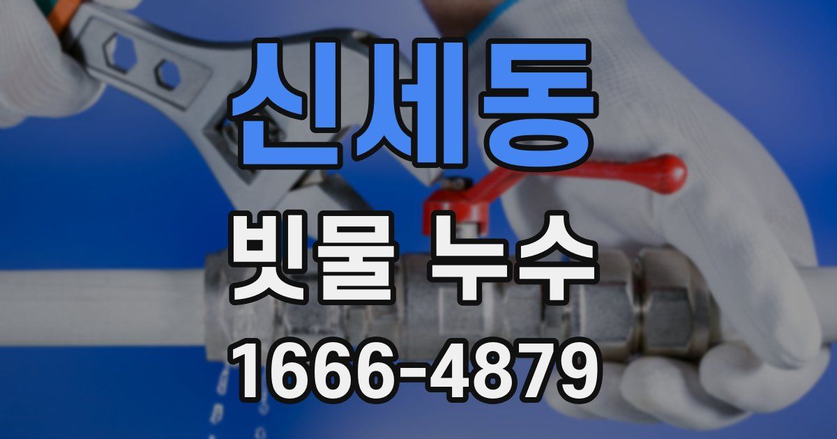 신세동 빗물 누수