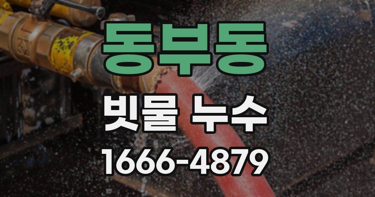 동부동 빗물 누수
