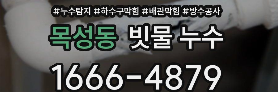 목성동 빗물 누수
