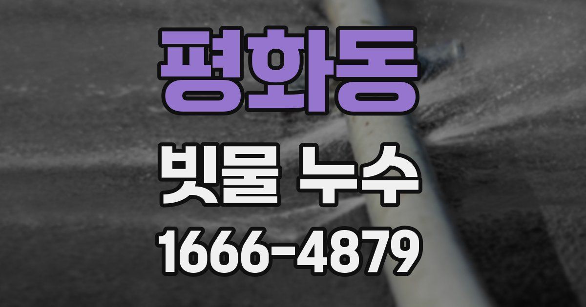평화동 빗물 누수