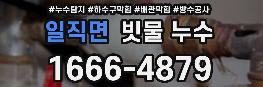 일직면 빗물 누수