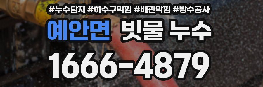 예안면 빗물 누수