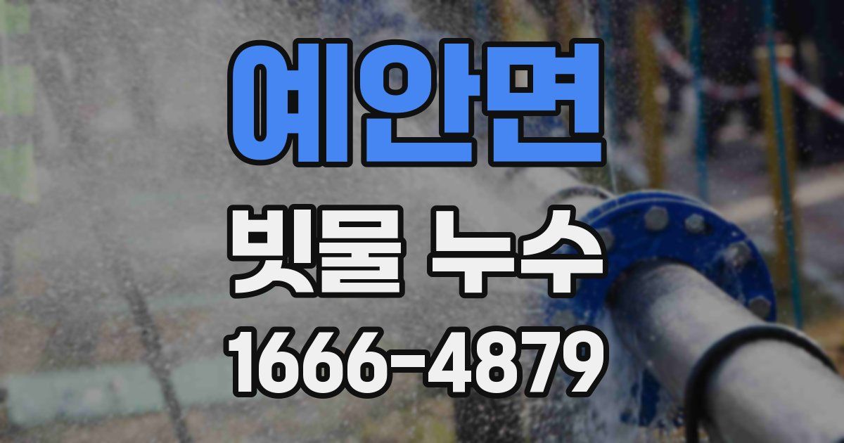 예안면 빗물 누수
